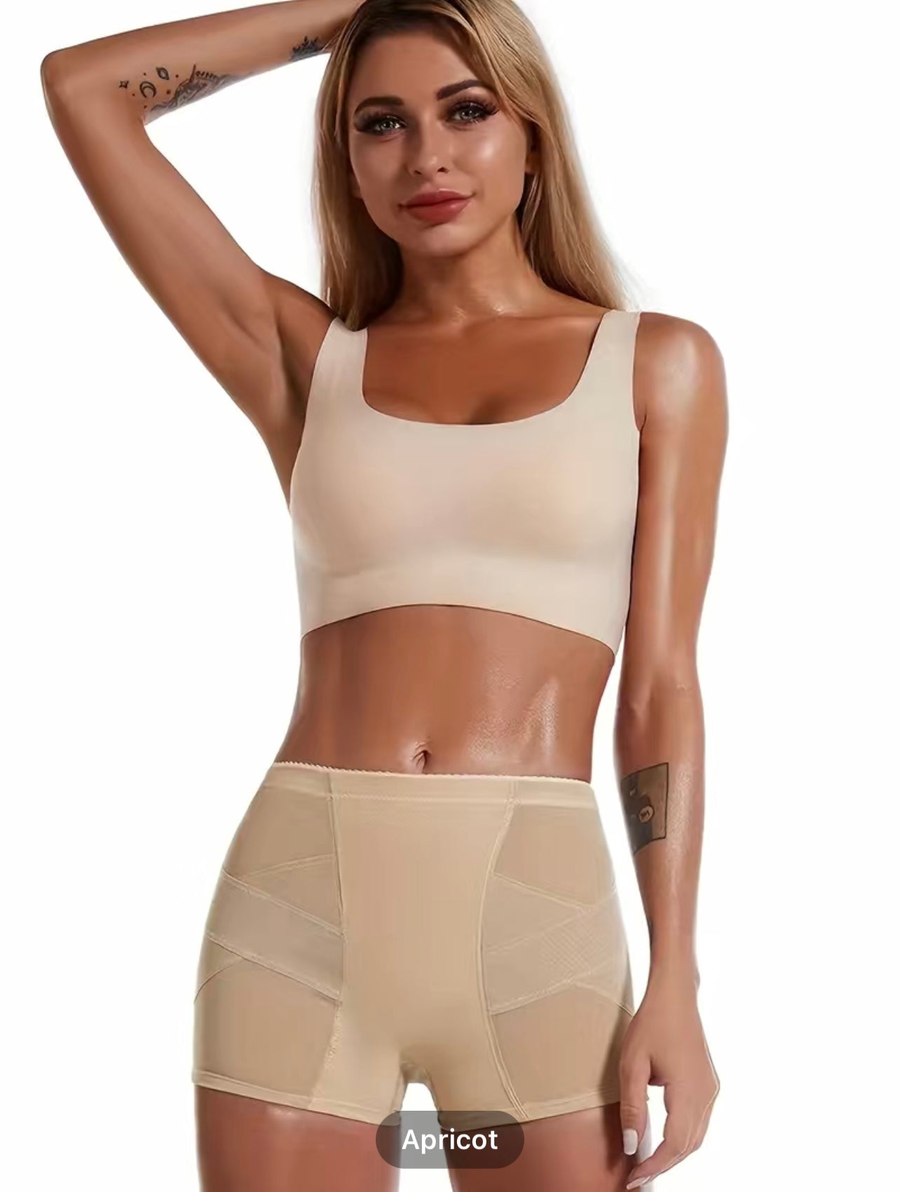 Seamless, Padded Butt Lifting Shape Wear. Buttocks Enhancing Sheer panties. High Waist BBL Shorts to and enhance your bootie. Comes in 2 colors Black or Nude. Made of polyester/mesh blend. full coverage, padded underwear. TikTok Viral booty shorts 