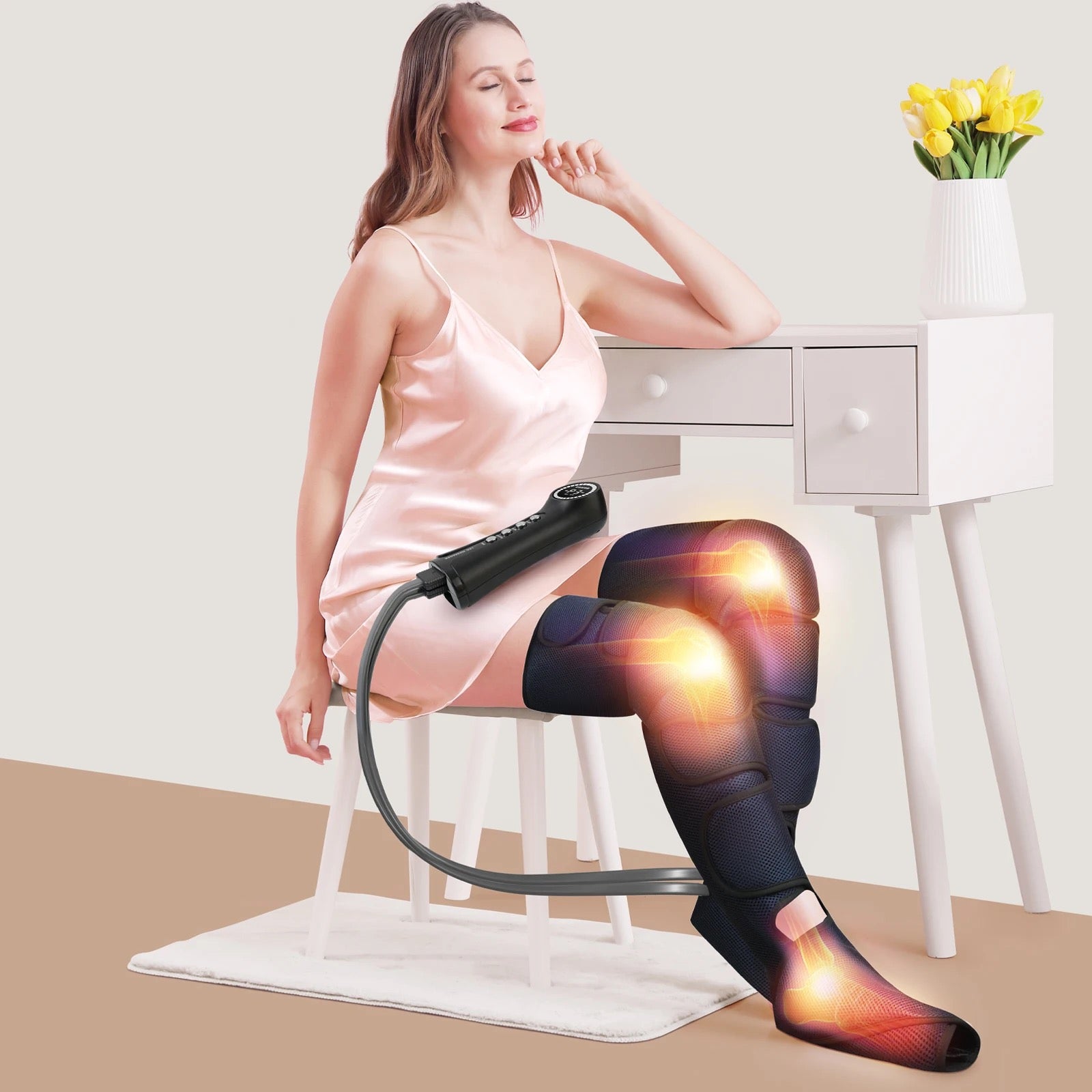 Air Pressure Compression Foot and Leg Massager For Circulation